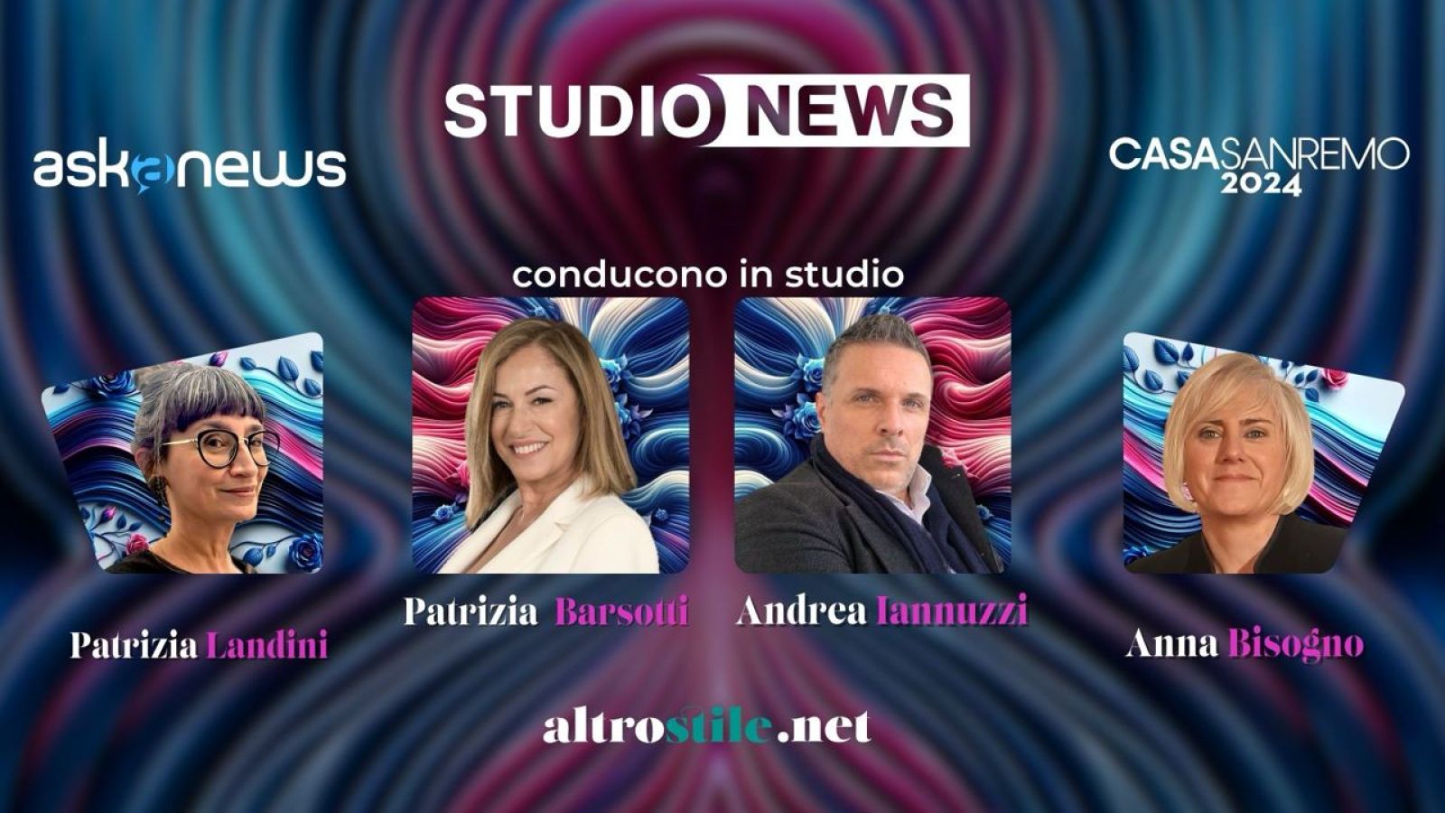 AltroStile • Sanremo 2024 “Studionews”, il salotto giornalistico sul Festival