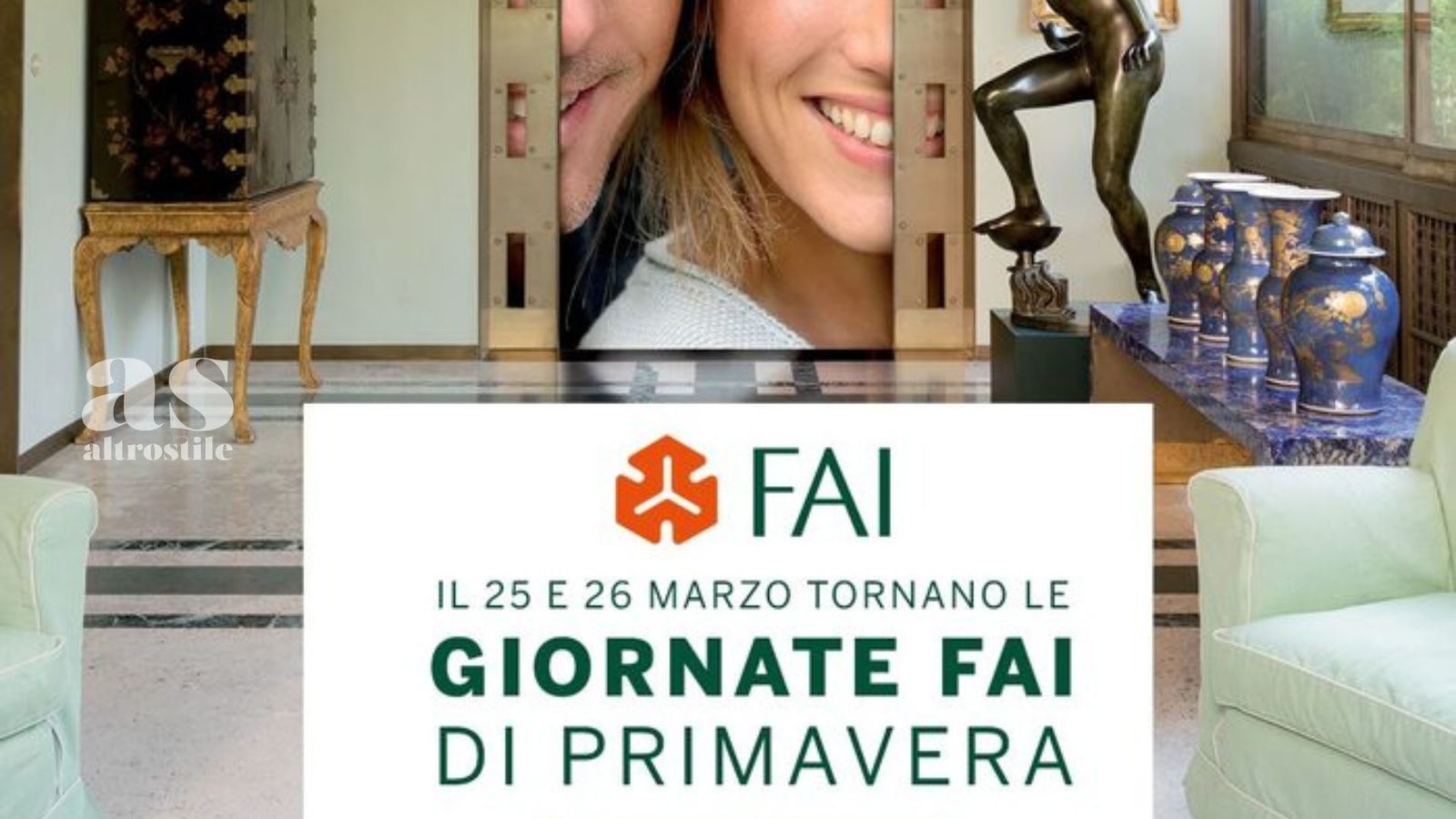 AS • Giornate FAI di Primavera 2023 - 25 e 26 marzo Giornate FAI Di Primavera 2023 AltroStile Salute E Benessere