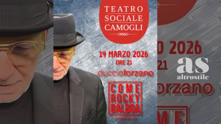 AS • Duccio Forzano in Teatro con "Come Rocky Balboa": il Monologo Autobiografico del Regista di Sanremo AS • Duccio Forzano in Teatro con "Come Rocky Balboa": il Monologo Autobiografico del Regista di Sanremo